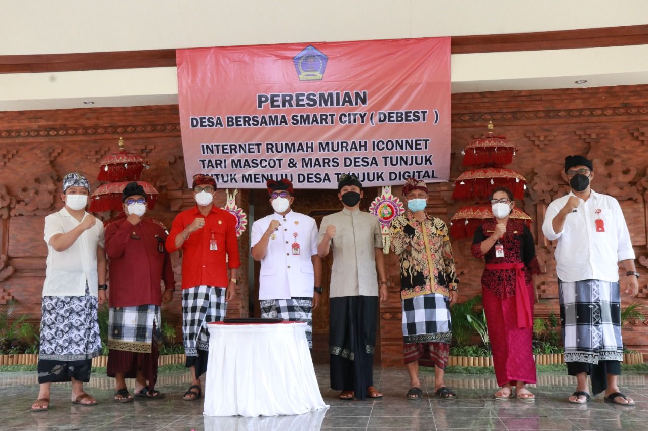 podiumnews.com-Bupati Tabanan Resmikan Desa Tunjuk Menjadi Desa Digital